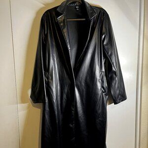 XL Dazy Leather Trench Coat